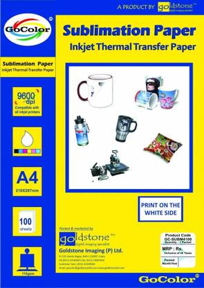 Gocolor Transfer Paper Unruled A4 110 gsm Sublimation Mug Printing Paper