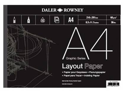 Daler-Rowney Graphic A4 45 gsm Layout Paper