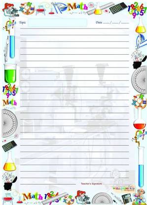 Welldone DESINGNER SHEET GEOMETRY RULE A4 120 gsm A4 paper
