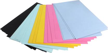 FUN + LEARN Assorted Color paper Unruled A4 80 gsm Coloured Paper