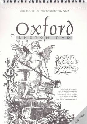 ANUPAM Oxford Sketch Pad (Wiro) Unruled A4 120 gsm Drawing Paper