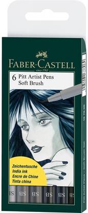 FABER-CASTELL Soft Brush Pitt Artist Fineliner Pen