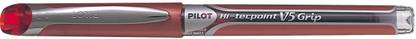 पायलट ही टेकपॉइंट v5 ग्रिप रेड (pack ऑफ 12) रोलर बॉल पेन