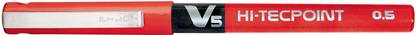 PILOT V5 Red Roller Ball Pen