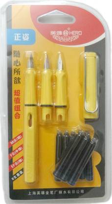 Aardee Hero 359 WITH 3 NIBS M, F, EF Fountain Pen