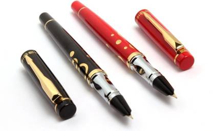 SRPC HERO 9320 EXCEPTION SLIM RED & BLACK DESIGNER Fountain Pen