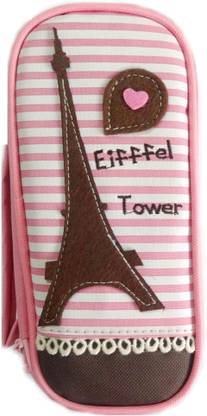 Aardee Eiffel Tower Design Art Thick Fabric Pencil Box
