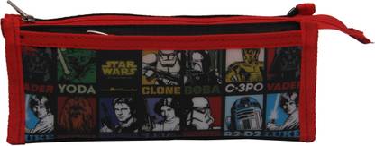 DISNEY Star Wars Cartoon Art Nylon & PVC Pencil Box