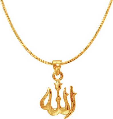 mahi Allah Gold-plated Alloy Pendant