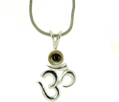 Dijyo Osho image & Message Silver Sterling Silver Pendant