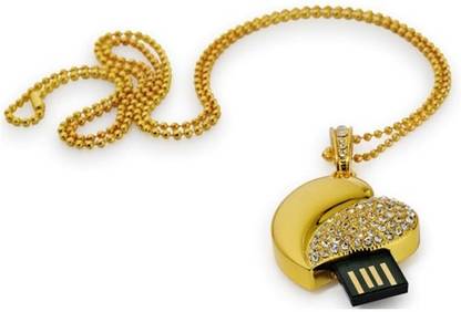 microware Heart Shape 32 GB Pen Drive Compatible with Desktop Computer, Audio Player, Television, Laptop USB 2.0 Metal Case