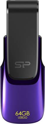 Silicon Power Blaze B31 64 GB Pen Drive Compatible with Television, Laptop USB 3.0 Plastic Case