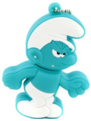 Microware Smurfs Angry Boy Shape Designer 8 GB Pendrive