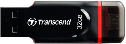 Transcend Jetflash 340 32 GB Pen Drive Compatible with Mobile USB 2.0 Plastic Case