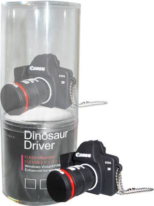 Dinosaur Drivers Camera 16 GB Pen Drive Compatible with Desktop Computer, Laptop USB 2.0 Rubber Case
