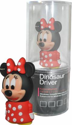Dinosaur Drivers Mickey Mouse 8 GB Pen Drive Compatible with Desktop Computer, Laptop USB 2.0 Rubber Case