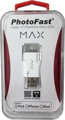 PhotoFast Max 16 GB Pen Drive Compatible with Netbook, Desktop Computer, Mobile, Tablet, Laptop USB 3.0 Plastic Case