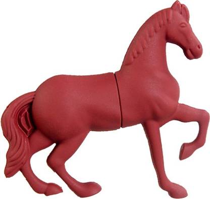 microware Horse Brown Shape Designer Fancy Pendrive 16 GB Pen Drive