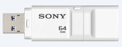 SONY USM64X/W3 31302206 64 GB Pen Drive Compatible with Netbook, Desktop Computer, Laptop USB 3.0 Plastic Case