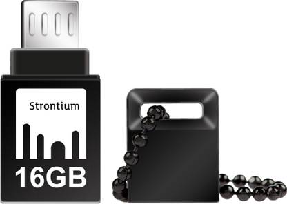 Strontium 16GB NITRO ON-THE-GO (OTG) USB 3.0 FLASH DRIVE 16 GB OTG Drive Compatible with Desktop Computer, Mobile, Tablet, Television, Laptop USB 3.0 Metal Case