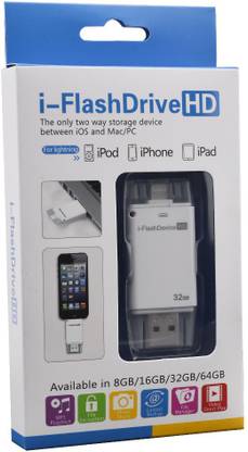 MAYA iFlash Device HD 32 GB Pen Drive Compatible with Netbook, Desktop Computer, Mobile, Tablet, Laptop USB 3.0 Plastic Case
