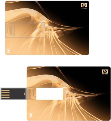 Print Shapes HP Crystal Rush Inverted Credit Card Shape 8 GB Pen Drive Compatible with Desktop Computer, Laptop USB 2.0 Plastic Case