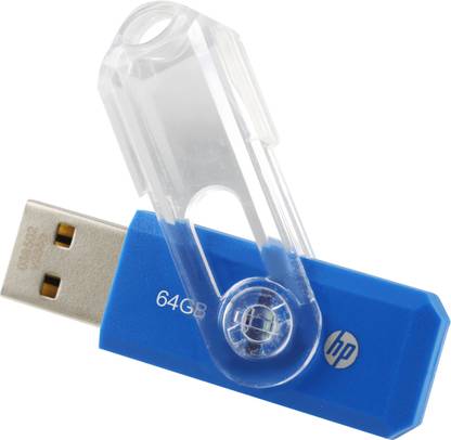 HP V265b 64 GB Pen Drive Compatible with Netbook, Desktop Computer, Tablet, Laptop USB 2.0 Plastic Case