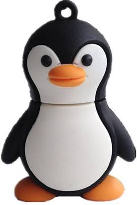 The Fappy Store Penguin 8 GB Pen Drive Compatible with Laptop USB 2.0 Rubber Case