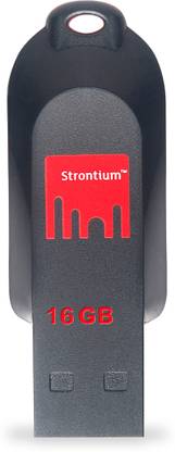 Strontium sr16grdpollex 16 GB Pen Drive Compatible with Desktop Computer, Laptop USB 2.0 Plastic Case