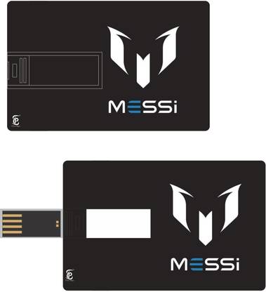 Print Shapes Messi logo 8 GB Card Pendrive 8 GB Pen Drive Compatible with Desktop Computer, Laptop USB 2.0 Plastic Case