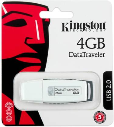 KINGSTON DTG3 4 GB Pen Drive Compatible with Desktop Computer USB 2.0 Plastic Case