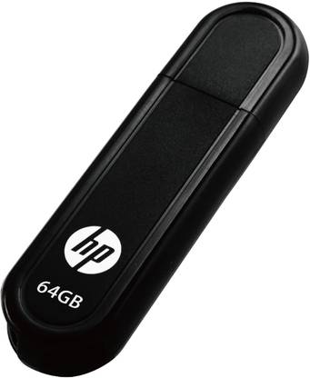 HP V100 64 GB Pen Drive Compatible with Desktop Computer, Tablet, Laptop USB 2.0 Metal Case