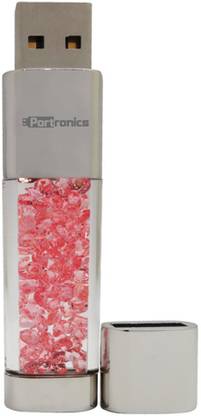 Portronics Crystal Bar 16 GB Pen Drive Compatible with Desktop Computer USB 2.0 Metal Case