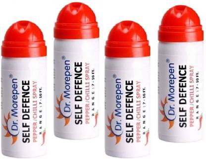 Dr. Morepen 4 Pieces Women Self Defence Pepper Stream Spray