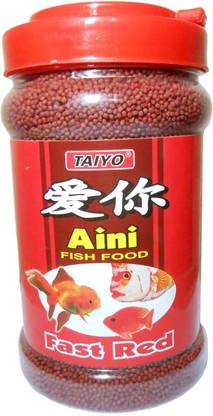 TAIYO Aini Fast Red 363gm Aquarium Fish 0.363 kg Dry New Born, Young, Adult Fish Food