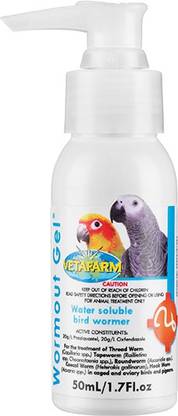 Vetafarm Wormout Gel 50 ml 0.05 l Wet Adult Bird Food