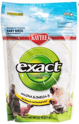 kaytee exact Hand Feeding Formula for Baby Birds 0.213 kg Dry New Born Bird Food
