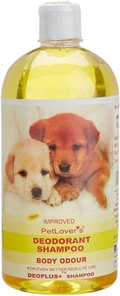 Pet Lovers Deodorant Anti-dandruff, Flea and Tick, Hypoallergenic, Whitening and Color Enhancing, Allergy Relief, Anti-parasitic, Conditioning, Anti-fungal, Anti-microbial, Anti-itching Dog Shampoo