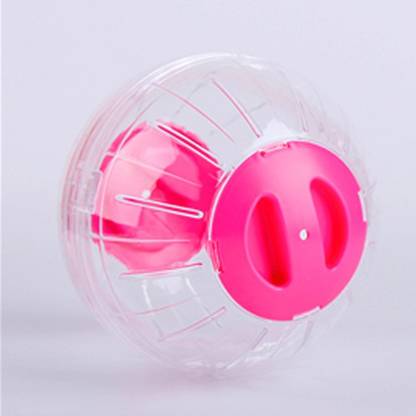 Anokhe Collections 18.5 cm Transparent Running cum exercise Ball For Hamster / Dwarf / Gerbil / Mice (Pink) Plastic Ball For Hamster
