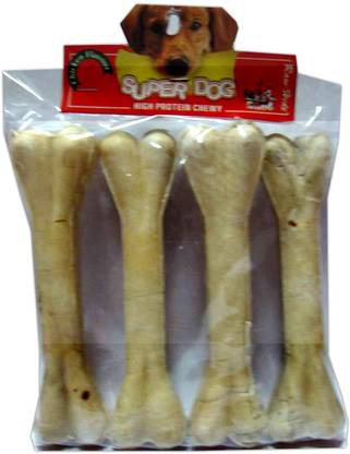 Super Dog Chew Bone Large 4 Pieces Chicken Dog Treat