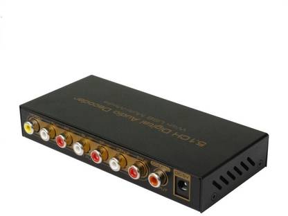 TECHGEAR Black 5.1 Digital Sound Audio Decoder & Spdif/coaxial Dolby Dts To 5.1 Phone Converter