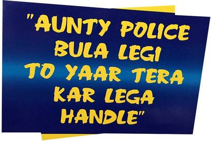 Fancy Steps Aunty Police Photo Booth Board