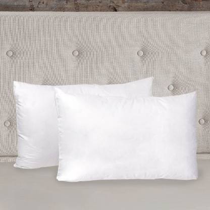 Sweet Home Collection Polyester Fibre Solid Sleeping Pillow Pack of 2