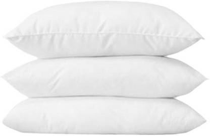 Parteek Polyester Fibre Solid Bed/Sleeping Pillow Pack of 3