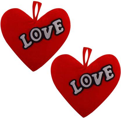 Halowishes Polyester Fibre Boyfriend Pillow Pack of 2 Heart