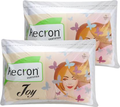 RECRON CERTIFIED Foam Solid Sleeping Pillow Pack of 2