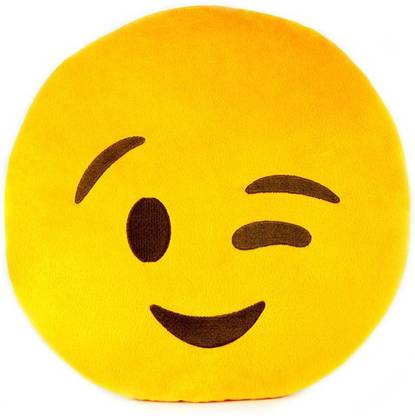 Gadget Paradise Emoji Pillows Whatsapp Emoticon Cushion Polyester Fibre Smiley Cushion Pack of 1