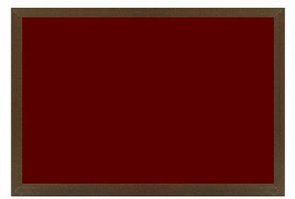 Kanico 1.5 x 2 feet Wooden Framed Maroon Notice Board Bulletin Board