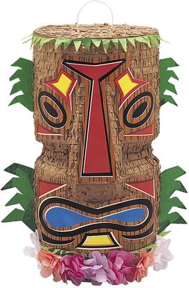 UNIQUE Totem Tiki Pinata Pull String Pinata