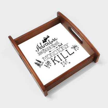 Merchbay Adventure Quote | Artist : The Doodle Soup by Keya Shah Tray